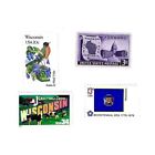 The Wisconsin Collection - Robin - Wood Violet  - UNused US Stamps