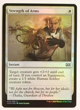 MTG Double Masters STRENGTH OF ARMS 033/332 Common FOIL M/NM