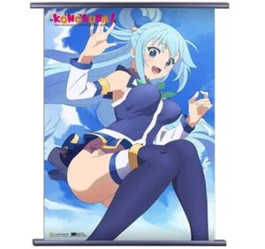 Konosuba Aqua Wall Scroll Poster Cloth Anime Licensed NEW - Picture 1 of 1
