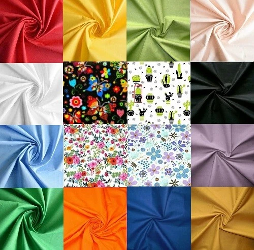 Baumwollstoff 100% uni  0,3m-0,5m-1m-2m  130g/qm 160-220cm breit Baumwolle  NEU - Bild 1 von 1