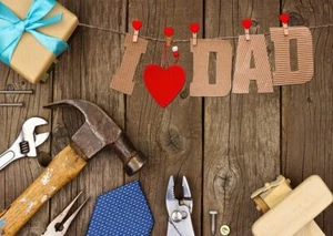 LTLYH 8x6ft Father's Day Photography Backdrop Father's Day I Iove Dad Decorat... - Picture 1 of 5