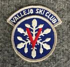 Vintage Vallejo Skiclub bestickt 3"" Aufnäher *SELTEN* in EUC