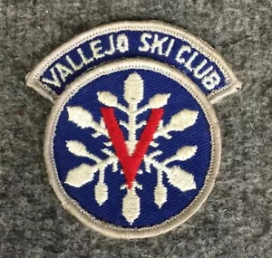 Vintage Vallejo Ski Club Embroidered 3” Patch *RARE* In EUC - Picture 1 of 4
