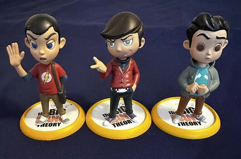 The Big Bang Theory Howard, Leonard, Sheldon Q-Pop Vinyl Figure By QM, 2014 Cover