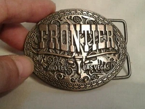 1970er FRONTIER HOTEL LAS VEGAS GÜRTELSCHNALLE LONGHORN SEHR DETAILLIERTE DIMENSION  - Bild 1 von 11