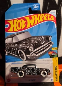 2024 HOT WHEELS HW ART CARS ** '57 CHEVY ** #121 1:64 CASE E - Picture 1 of 2
