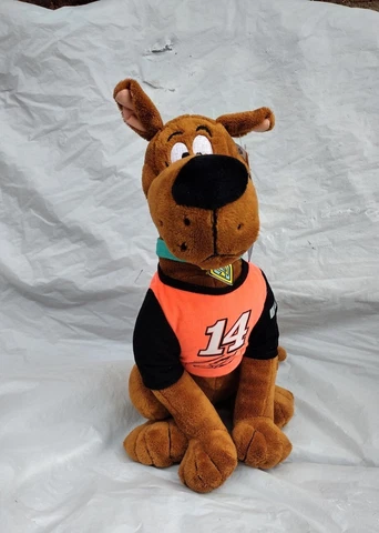 NWT Scooby Doo Tony Stewart Nascar #14 13.5 Inch Plush Cover