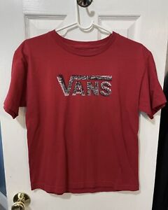 VANS Boys Red Shirt Size Large
