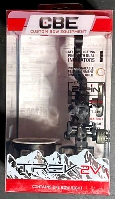 CBE Trek 2V .010 Archery Sight 2 Vertical Pins Left Hand New - Image 1 of 2