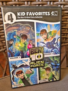 The Ben 10 Alien Force Collection [Vol 1-4] (DVD, 2012) 4 Disc Set - Excellent N - Picture 1 of 10