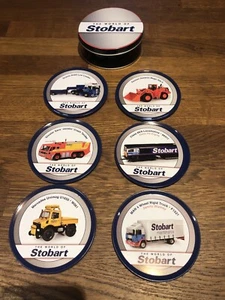 Atlas Editions Eddie Stobart Collection - Tin Containing 6 Different Coasters - Picture 1 of 8