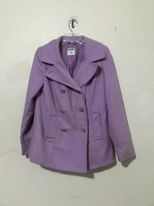 Old Navy Size S/P/P Wool Blend Lilac Coat Jacket Women Stylish RN#54023 - Picture 1 of 10