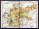 +Deutsches Reich+ Karte der Landwirtschaft von 1894 +Getreide, Wein,Hopfen,Rüben