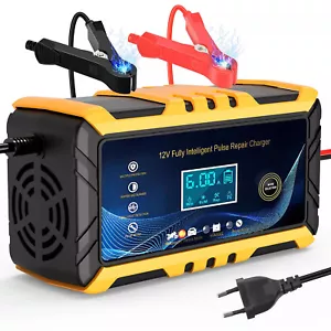 Auto Intelligentes Batterieladegerät Impuls Reparatur Erhaltungsladegerät 12V 6A - Bild 1 von 12