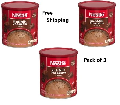 NESTLÉ Nestle Classic Rich Milk Chocolate Flavor Hot Cocoa Mix 27.7 oz ( 3 BOX )