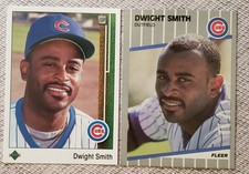 1989 Fleer Baseball Update #U-79 Dwight Smith Rookie RC & 1989 Upper Deck #780