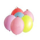 50Pcs 5G Fun Filled Balloons Neon Punch Balls With Rubber Band Handle Random