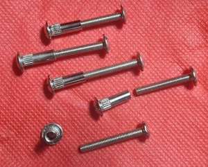 10x Hülsenschrauben Ø 5 mm M4 Verbindungsschraube Möbelverbinder 40 bis 33 mm - Bild 1 von 5