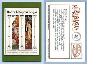 Graphic Design - Art & Design - The Nostalgia Postcard Collectors Club Postcard - Picture 1 of 1