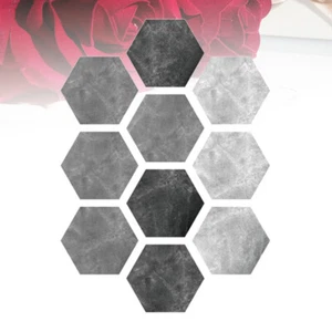 10 Pcs Hexagon Fliesen Nicht-slip Bad Boden Aufkleber PVC Fliesen Aufkleber - Bild 1 von 11