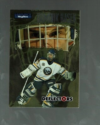 1995-96.  Skybox.  Deflectors      Dominik Hasek     #1 of 12 - Image 1 of 2