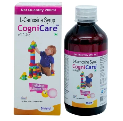 Jarabe de L-carnosina Shield Cognicare (200 ml) sabor a chicle Foto 1 de 2