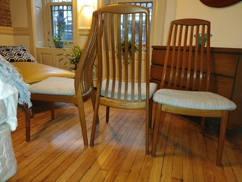 MCM Teak Dining Chairs Cover