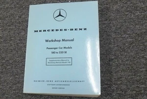 1961-1962 Mercedes Benz 190SL Roadster Convertible Shop Service Repair Manual - Picture 1 of 1
