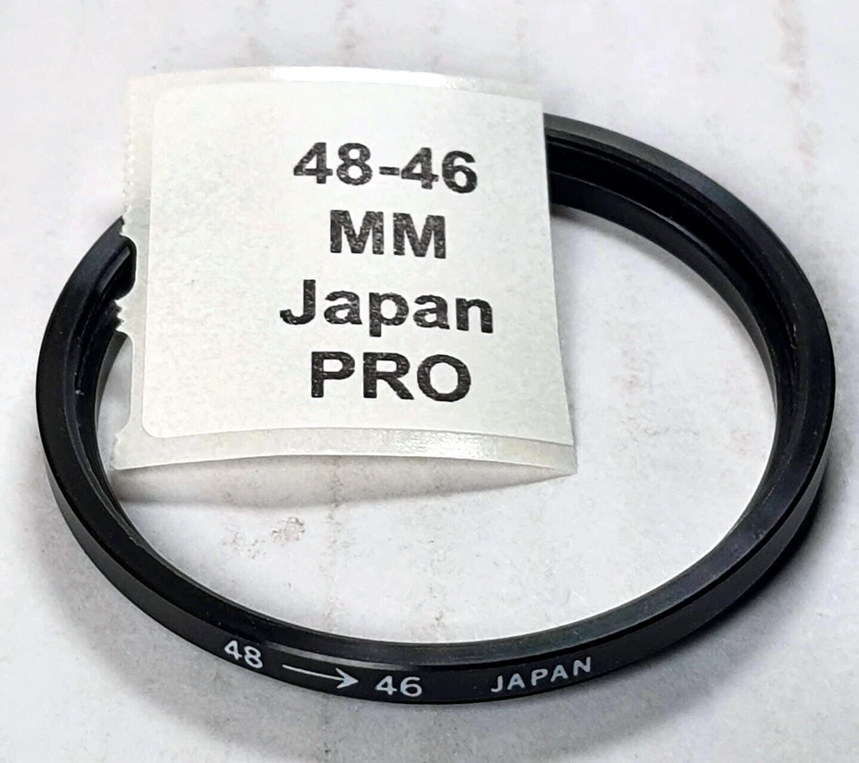 48-46mm Step-Down Lens Filter Converter Adapter Ring 48mm-46mm Metal E48 to E46 - Image 1 of 4