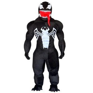 Venom Inflatable Costume Mascot Plush Halloween Cosplay Funny Party Outfit - Picture 1 of 9
