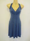 *COOPER ST* GORGEOUS LUXE BLUE STRIPED SOFT STRETCHY SUMMER DRESS sz8 WORN ONCE!
