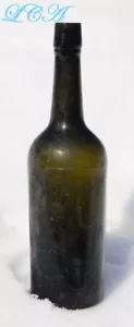 Early HOCHSTADTER'S vaso negro VINO BORGOÑA AMARGOS botella - Imagen 1 de 4