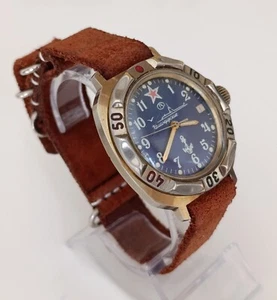 Men's Wristwatch Komandirskie Vostok Mechanical - Picture 1 of 11