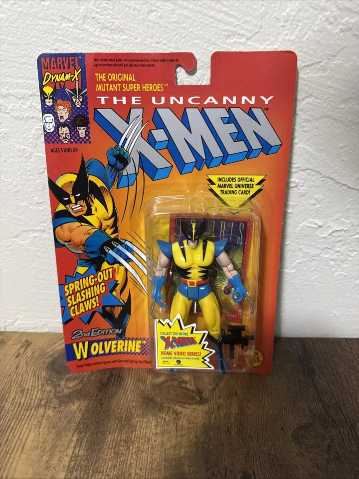 Figura de acción ToyBiz Marvel The Uncanny X-Men Wolverine 1992 segunda edición Foto 1 de 4
