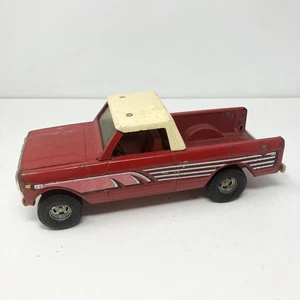 "Camioneta pickup vintage Ertl International Scout Terra roja 11"" acero prensado" - Imagen 1 de 6