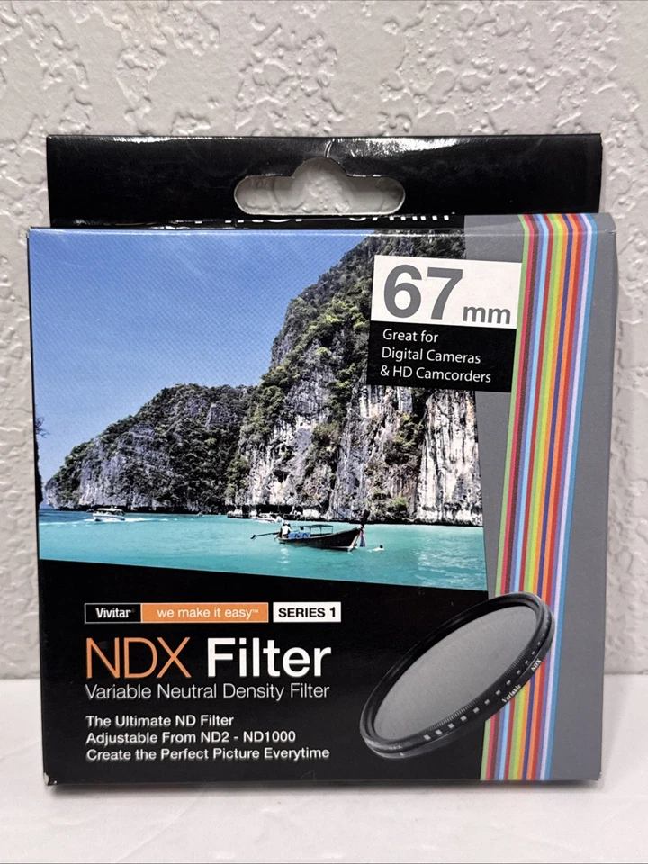 Vivitar 67mm Neutral Density Variable Filter NDX Filter ND2 ND1000 Eclipse - Image 1 of 4