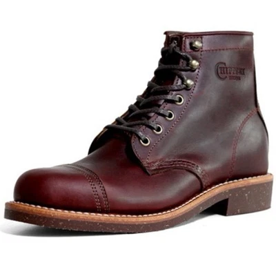 Chippewa MENS Homestead Cordovan Lace Up Leather Boots Red Burgundy Size 9D - Image 1 of 4