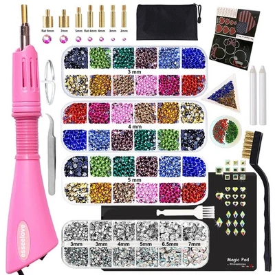 esseelove Hotfix Applicator Tool, DIY Hot Fix Rhinestone Setter, Hot Fixed Ki... - Image 1 of 4