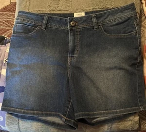 St John's Bay Damengröße 14 mittelhoher Bund Denim Jeansshorts - Bild 1 von 5