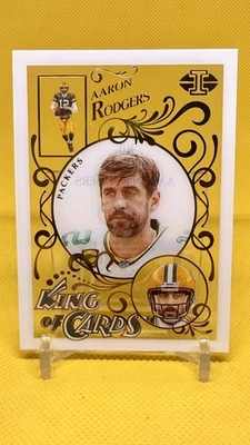 Aaron Rodgers King of Cards Acetato Transparente 2021 Panini Illusions #KC-4 Steelers Foto 1 de 2