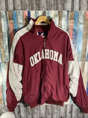 Vintage Oklahoma Jacket Full Zip Red/white Coat Men’s XL - Image 1 of 4