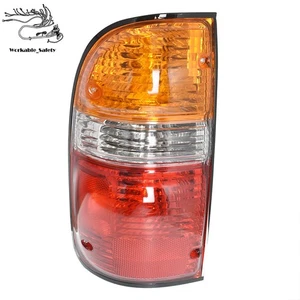 Red Taillight Left Driver Side Rear For Toyota Tacoma 2001-2004 Chrome Housing - Picture 1 of 13