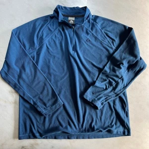 Nike ACG Azul Tejido Gofre 1/4 Cremallera Pullover Sudadera Para Hombre Grande - Imagen 1 de 7