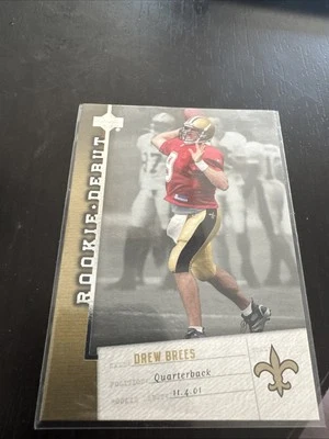 2006 Upper Deck Rookie Debut - Drew Brees #60 - Image 1 of 4