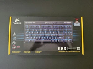 Corsair K63 Wireless Mechanical Keyboard Bluetooth with Wrist Rest Used/Tested - Picture 1 of 12