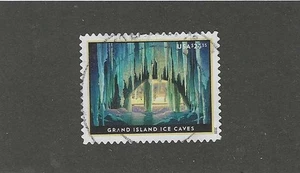 US Sc# 5430 $26.35 GRAND ISLAND ICE CAVES EXPRESS MAIL USED STAMP OFF PAPER SOUN - Picture 1 of 1