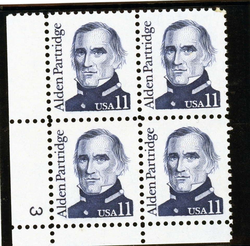 US  1854   Allen Partridge  11c -  LL Plt Blk of 4  -MNH -1983 - Plt  #3  LL - Image 1 of 1