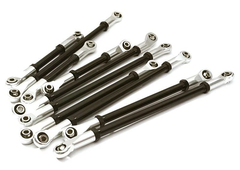 Alloy Machined Steering & Suspension Linkage Set(10) for 1/10 TRX-4 (12.8-in WB) - Image 1 of 1