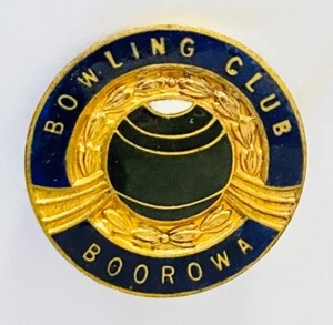 Boorowa Bowling Club Badge Pin Rare Vintage (M22) - Picture 1 of 2