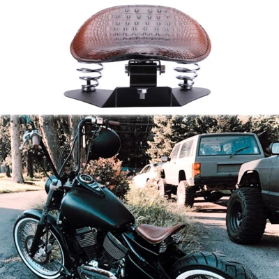 Base de resorte de asientos individuales de cocodrilo para motocicleta para Kawasaki Vulcan VN 750 800 900 Foto 1 de 4
